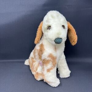 Avanti Spring Spaniel Realistic Spotted Puppy Dog Plush VTG‎ 1983 Seated 15"